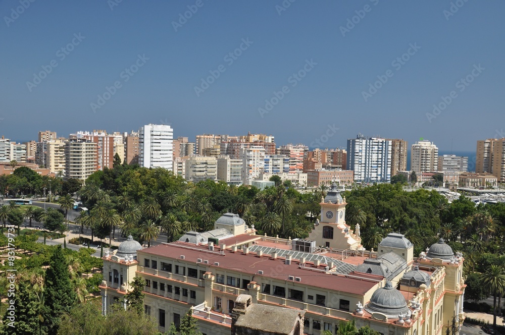 The view of Málaga