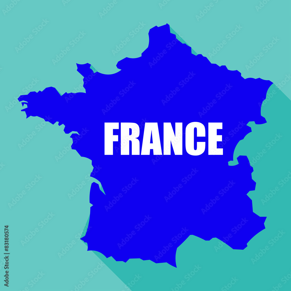 Flag of France in a flat vector illustration