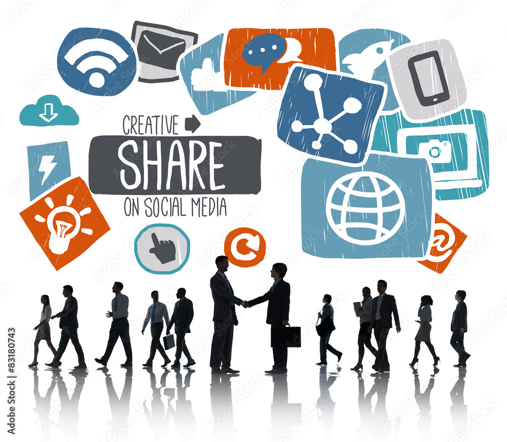 Share Sharing Social Media Networking Online Download Concept Share Sharing Social Media Networking Online Download Concept