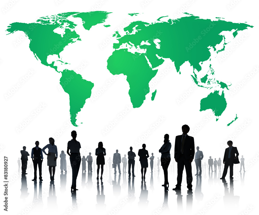 Green Business Environment Global Conservation Concept Green Business Environment Global Conservation Concept