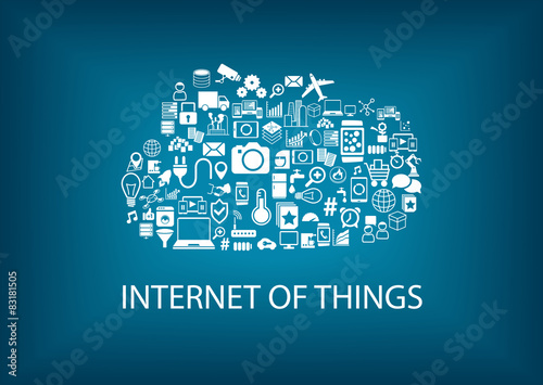 Internet of things (IoT) concept with cloud computing