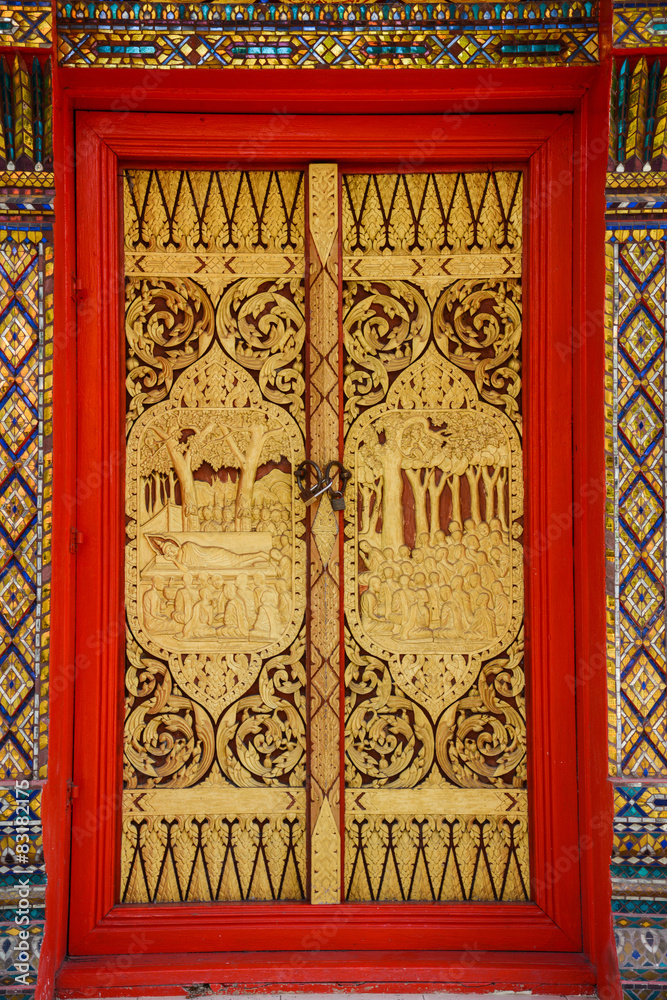 Buddhist Church Door