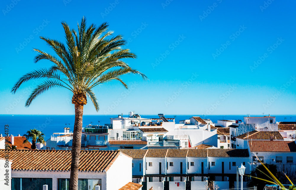 Rooftops of Rancho Domingo, Benalmadena. Malaga, Spain