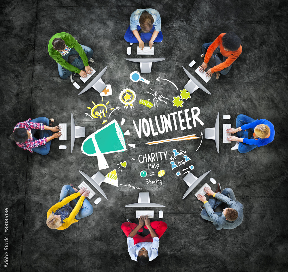 Volunteer Charity and Relief Work Donation Help Concept Volunteer Charity and Relief Work Donation Help Concept
