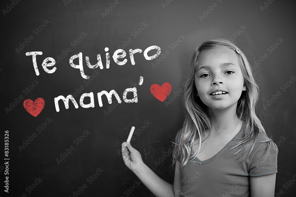 Composite image of spanish mothers day message