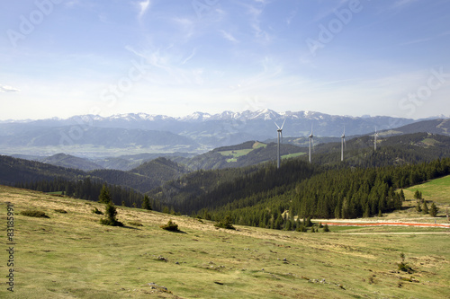 Windkrafträder auf der Stubalpe, Österreich © Sonja Birkelbach
