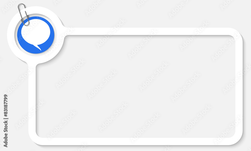white frame for text and speech bubble white frame for text and speech bubble