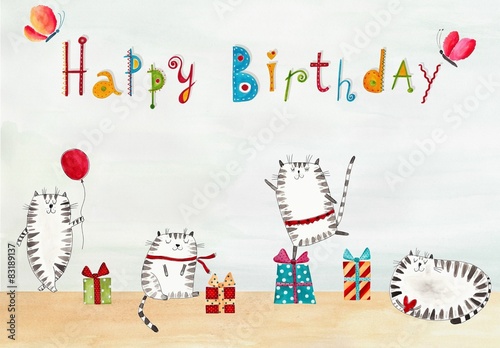 Birthday greeting card