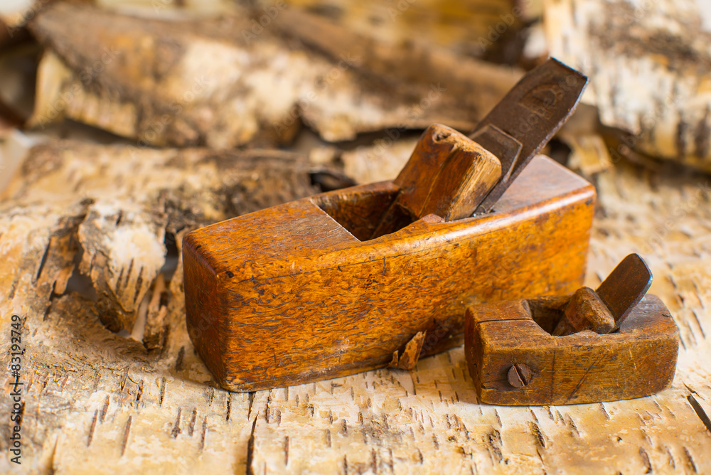 Old wood plane