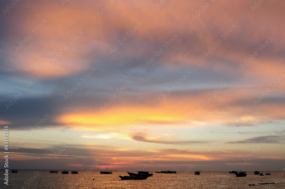 Naklejka premium Indonesian landscape