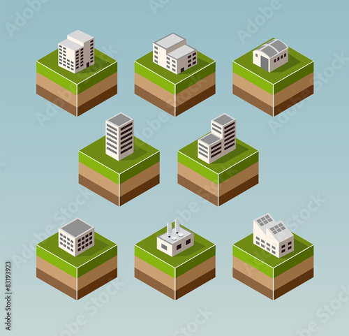 Isometric houses