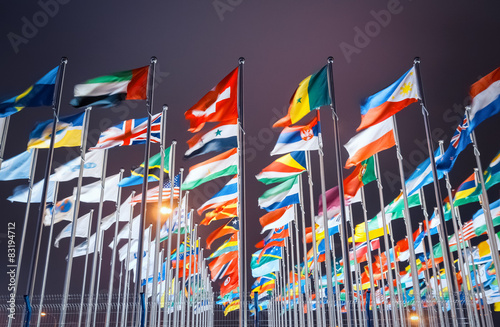 world national flags photo