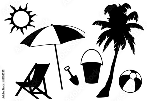 Set of Beach Utensils