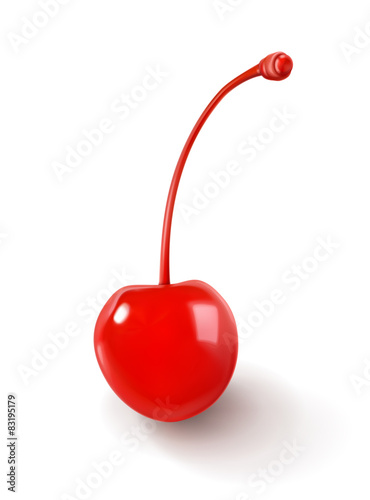 Sweet cherry for cocktails, vector icon