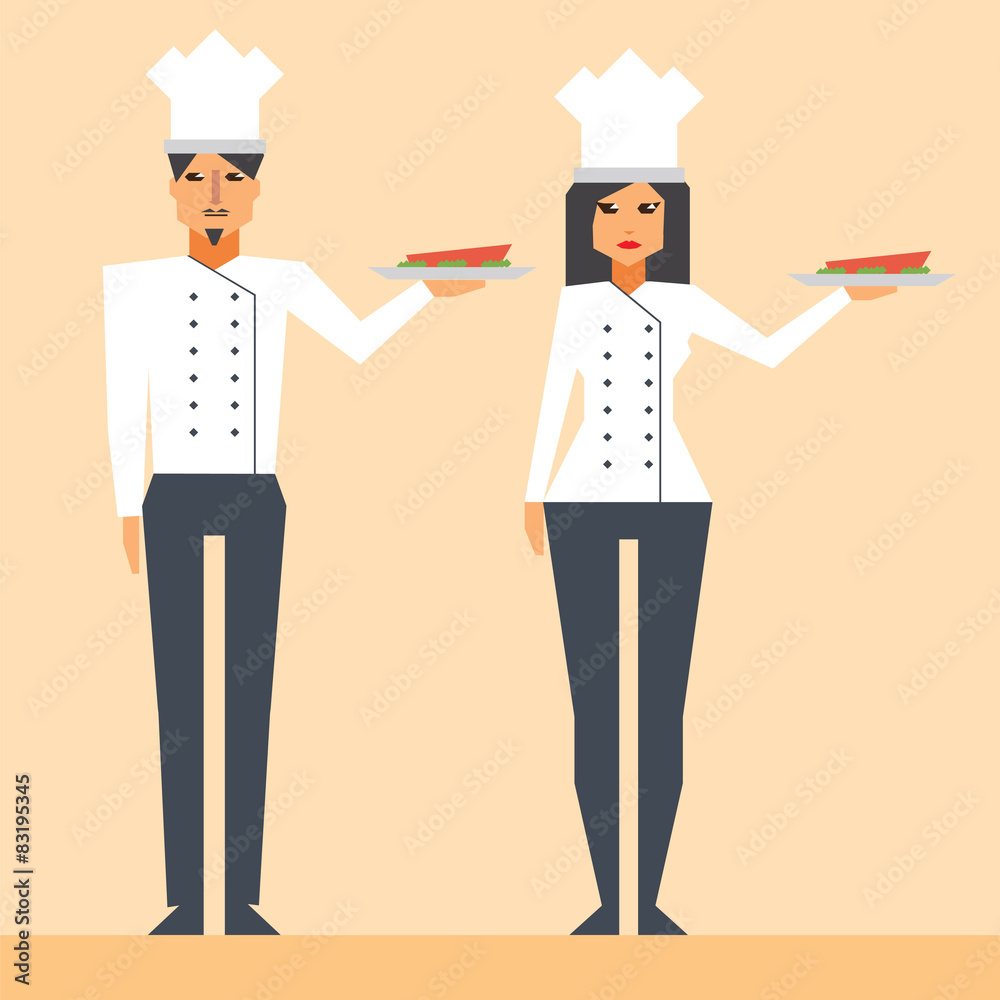 Cartoon characters cook Cartoon characters cook