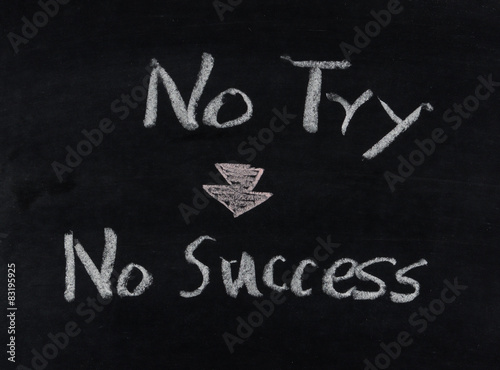 no try no success on blackboard