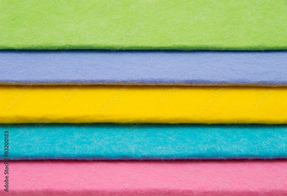 Fototapeta premium colorful felt sheets