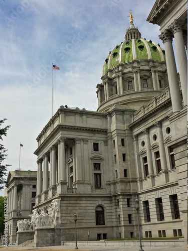 Angled View of Pennsylvania State Capitol Building