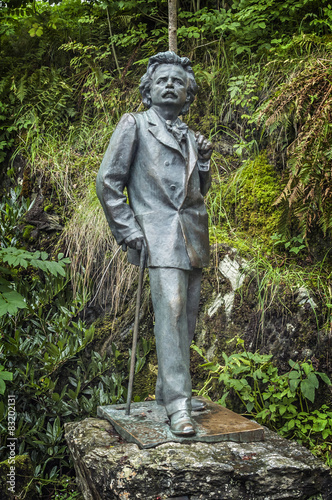 The sculpture of the famous Norwegian composer Edvard Grieg photo