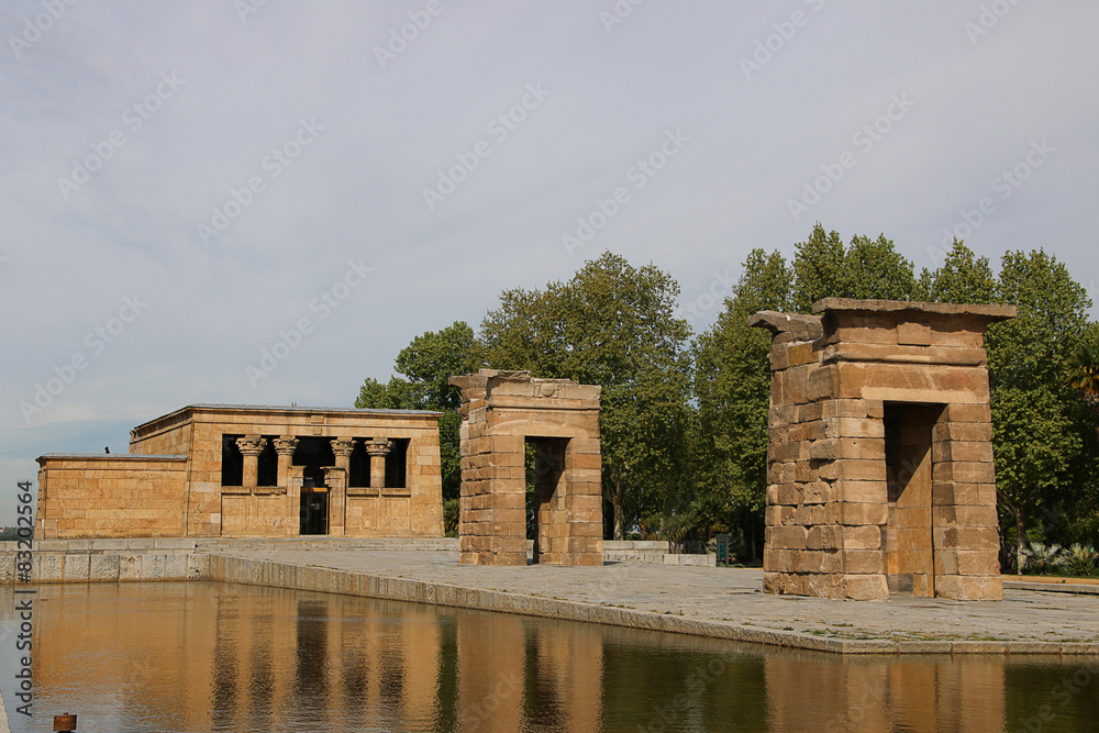 Madrid, Spain. Debot.  Ancient Egyptian temple.