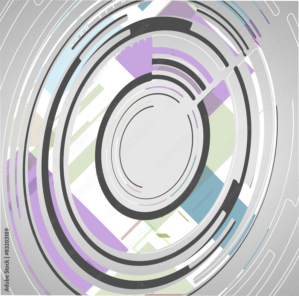 Obraz premium Abstract technology circles background