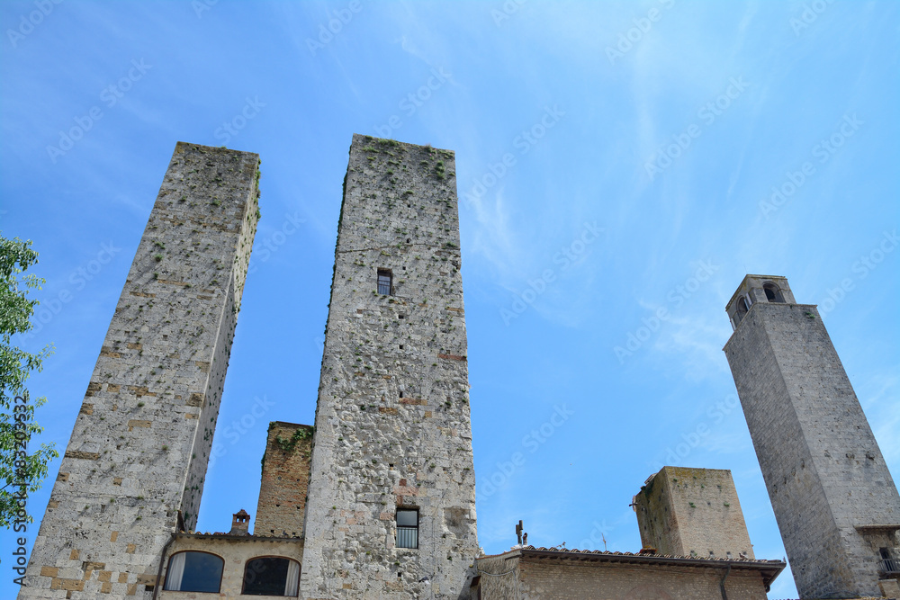 San Gimignano towers on a clear day