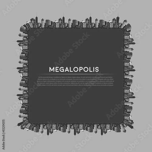 Vector Banner modern city.