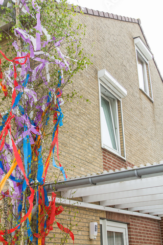Maypole at the building