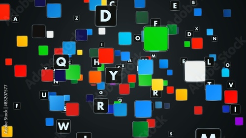 Abstract Text World Map