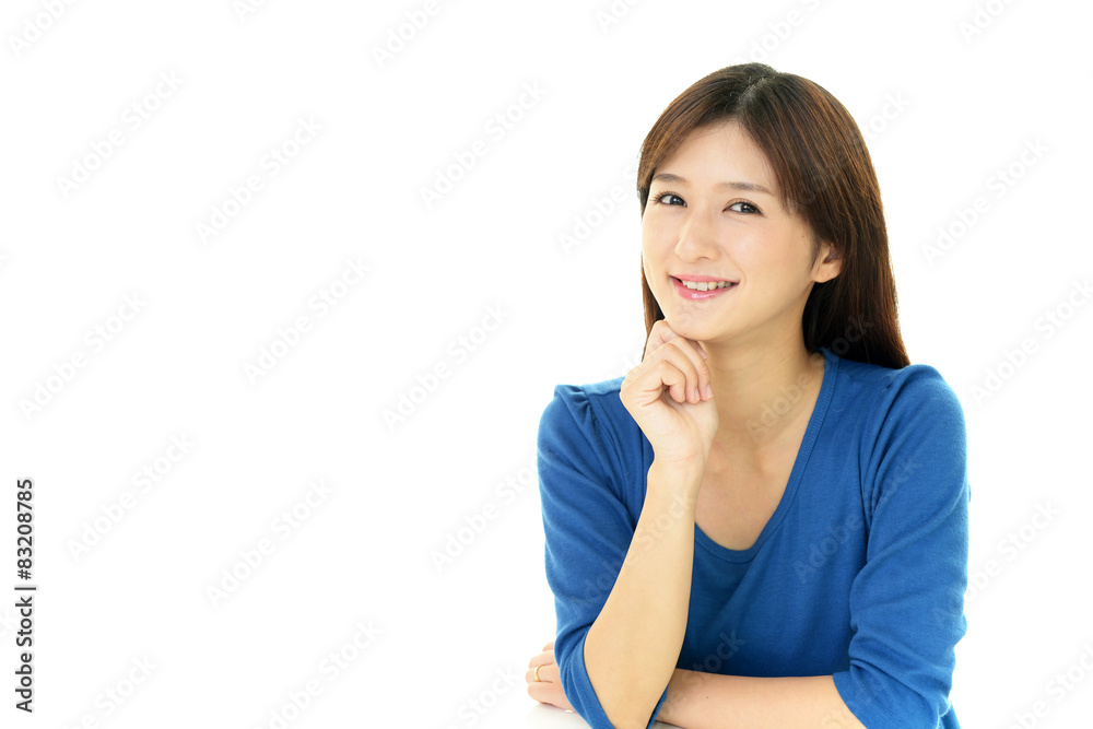 笑顔の女性 笑顔の女性
