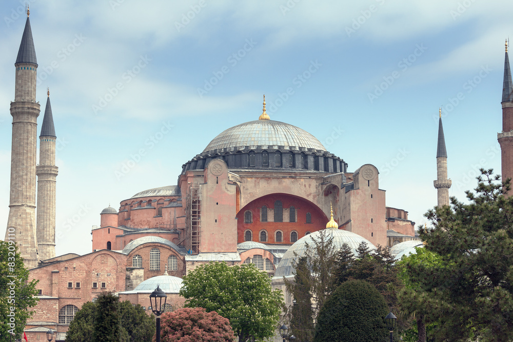Hagia Sophia - masterpiece of Byzantine architecture in Istanbul