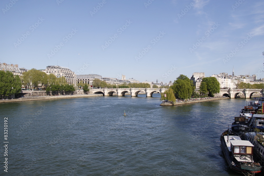 Ile de la Cité et Pont Neuf à Paris