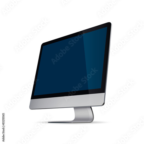 Monitor angle, vector illustration