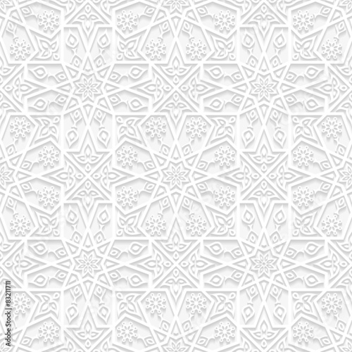 Seamless floral pattern in traditional style 