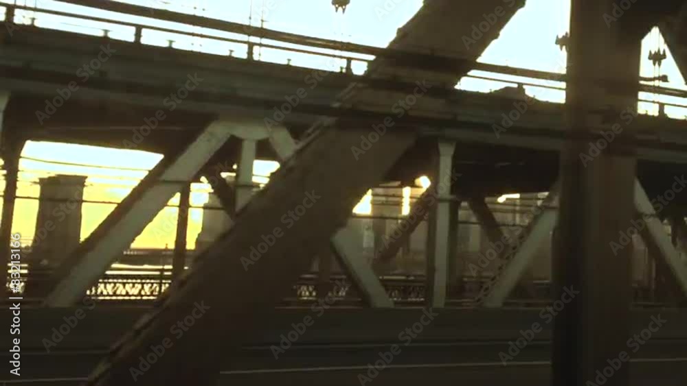 New York Subway Train Ride Manhattan Bridge New York Subway Train Ride Manhattan Bridge