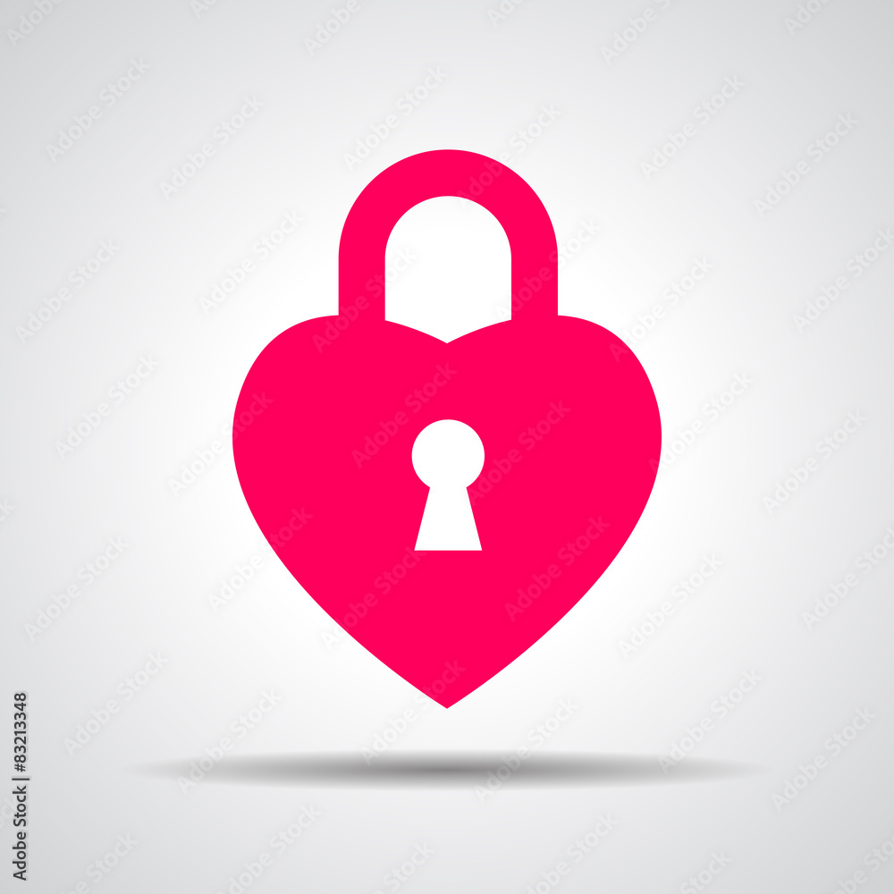 heart lock shape icon vector illustration heart lock shape icon vector illustration