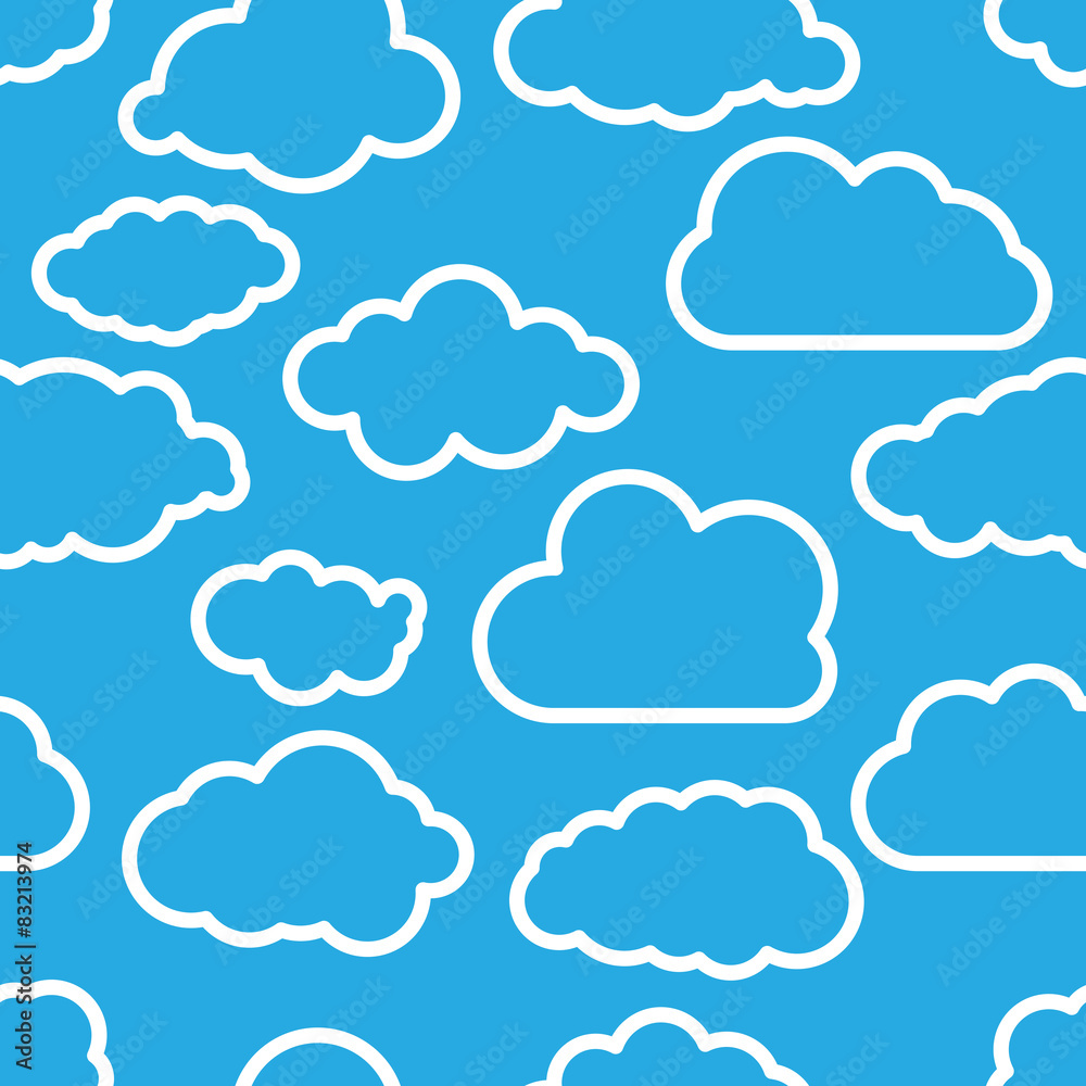 blue seamless illustration pattern of linear clouds wallpaper blue seamless illustration pattern of linear clouds wallpaper
