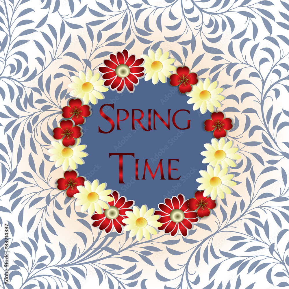spring time with flowers, butterflies spring time with flowers, butterflies