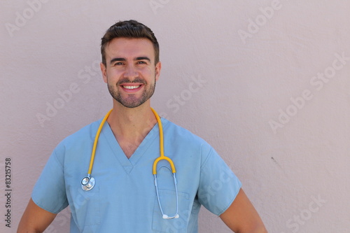 Healthcare professional with a very warm smile