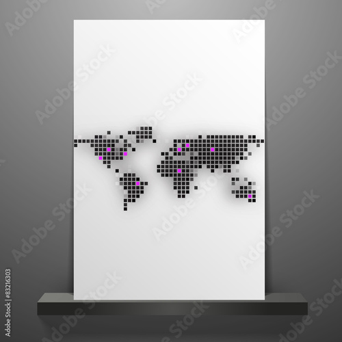 Vector brochure cover design 