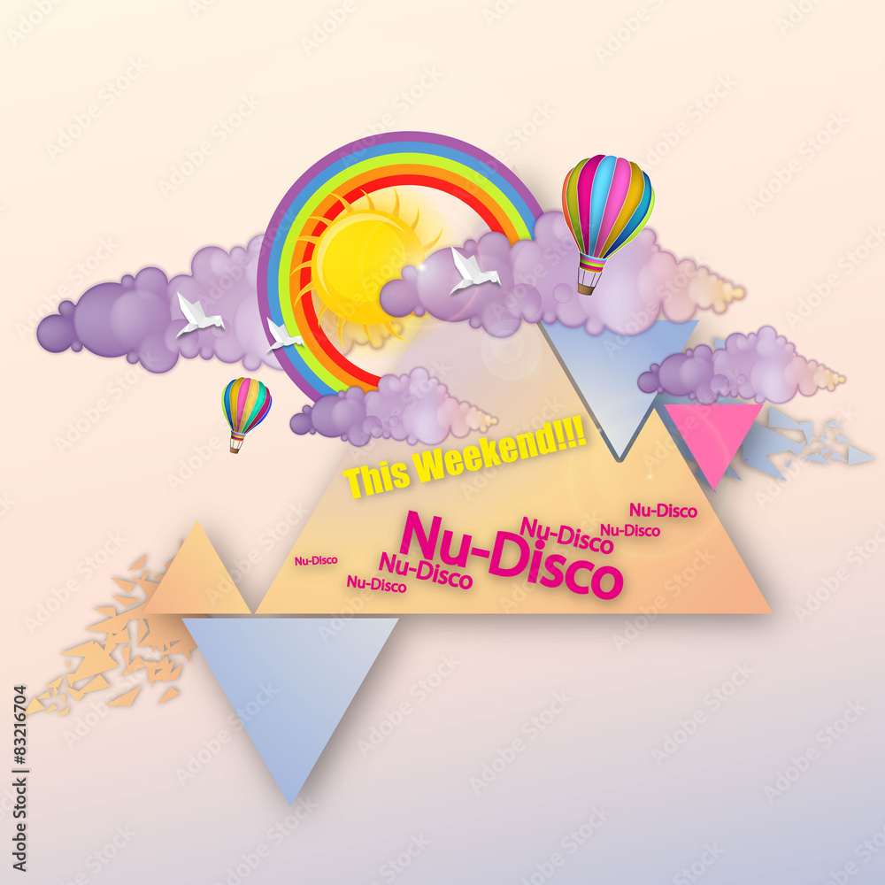 Summer style Abstract design vector Summer style Abstract design vector