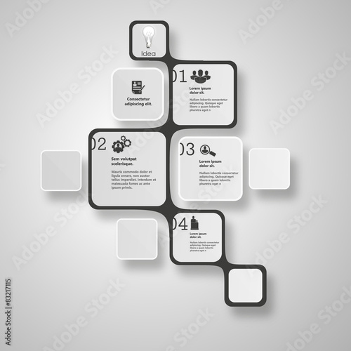 Infographics options design elements. 
