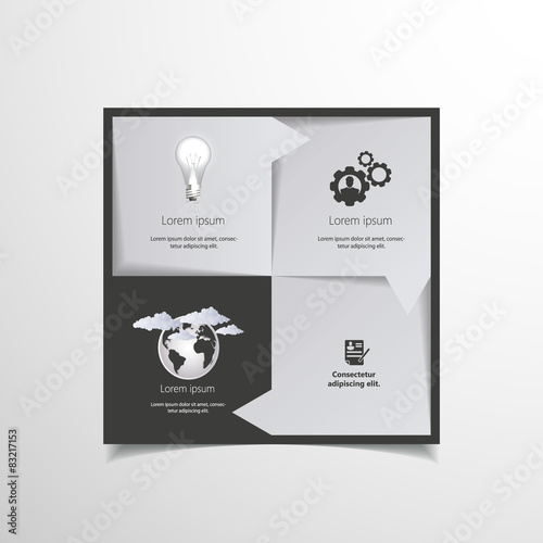 Infographics options design elements. 