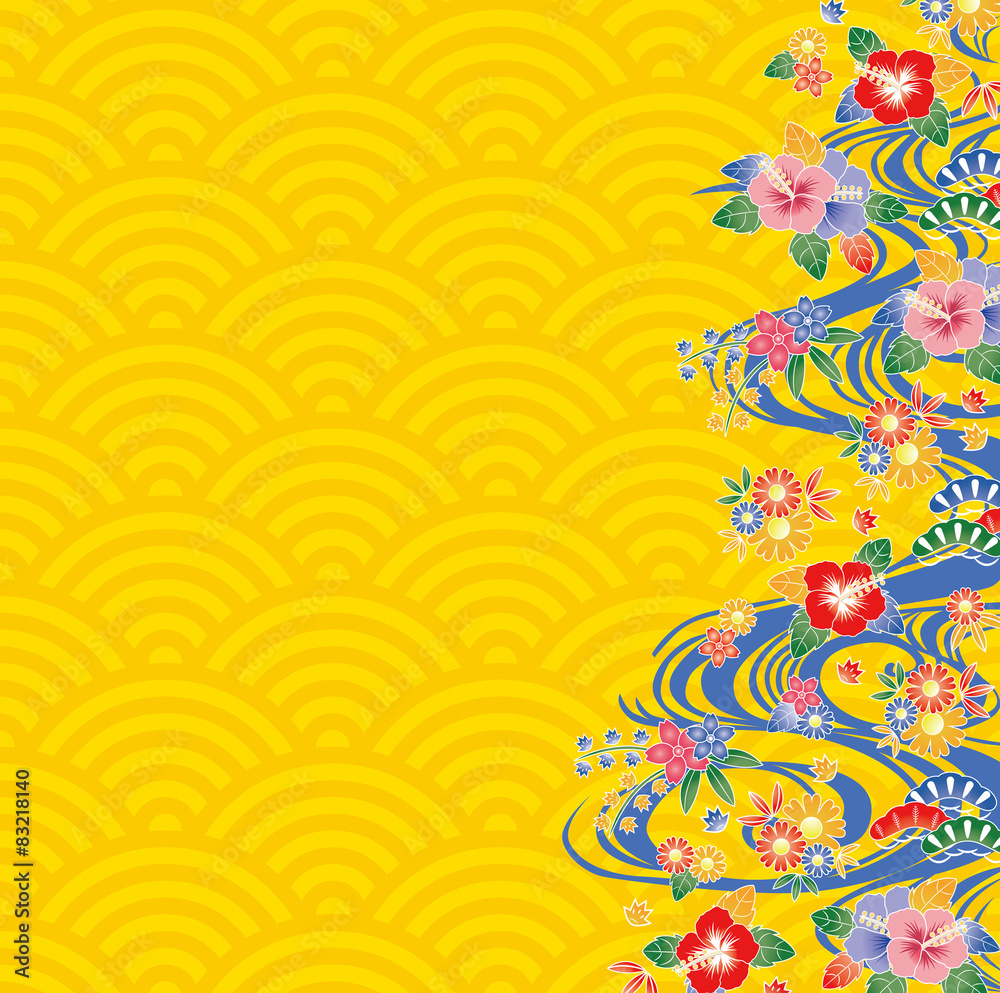 沖縄 紅型 Stock ベクター Adobe Stock