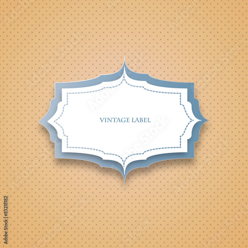 Vintage label Vector Design 