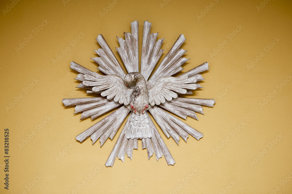 holy spirit saint dove with yellow background 9567 Stock Photo | Adobe ...