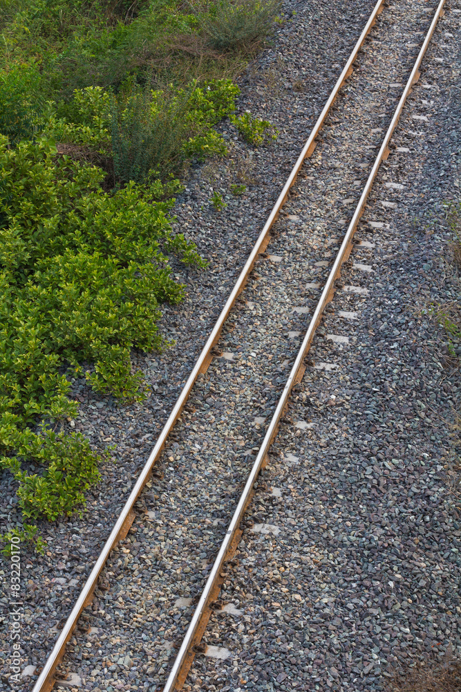 Obraz premium Rail rural Thailand