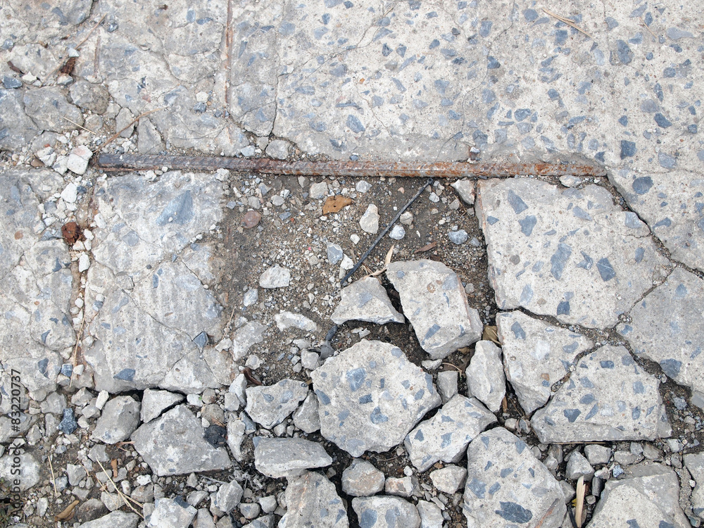 Fototapeta premium cracked floor texture