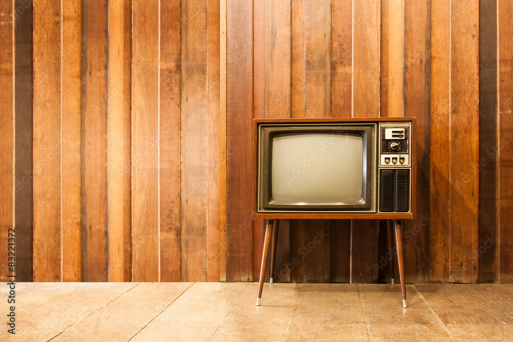 Old vintage television or tv Stock Photo | Adobe Stock