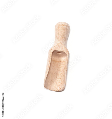 wood spoon on isolate background